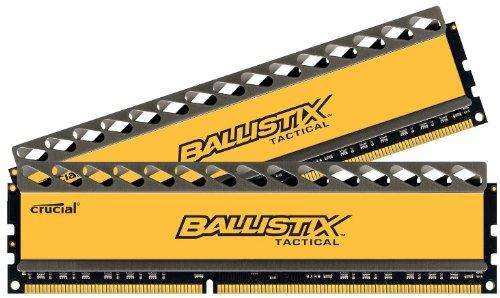 Kit mémoire Ram DDR3 Crucial Ballistix Tactical 16 Go (2 x 8 Go) - PC3-12800, 800 MHz, CL8