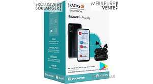 Smartphone 6.4" Huawei P40 Lite - 128Go + Ecouteurs Sans-Fil Freebuds Lite (Sans Services Google)