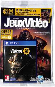 Magazine JeuxVidéo Magazine Hors-Série + Fallout 76 sur PS4 - chez tous les marchands de journaux