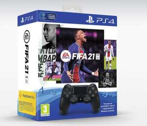 Manette Sony PS4 Dualshock V2 + FIFA 21 (Version PS5 incluse) + Points FUT + Abonnement PS+ 14 Jours