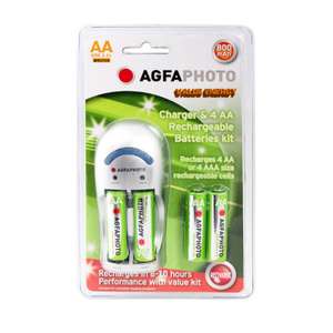 Chargeur de piles AGFA + 4 Piles rechargeables