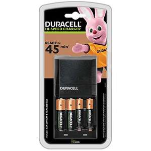 Chargeur Piles Rechargeables Duracell Rapide 45 minutes + 4 piles (2*AA + 2*AAA)