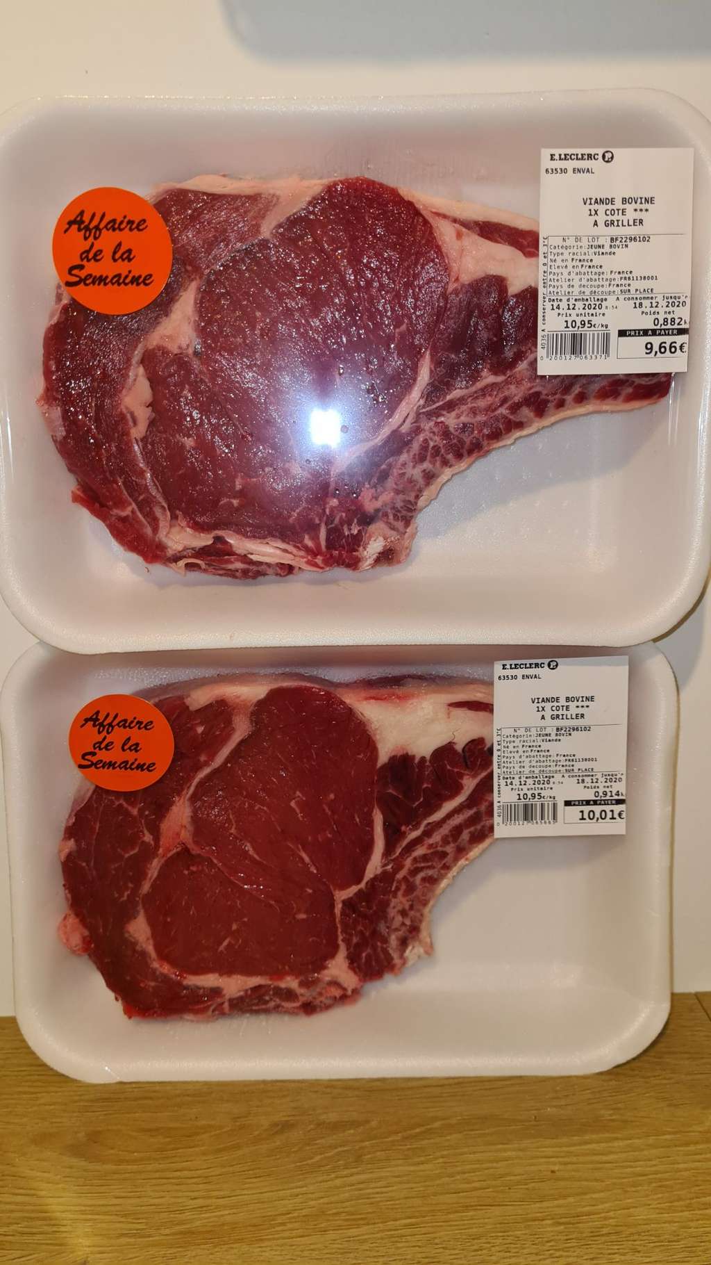 Côte de bœuf en promotion (prix au kilo) - Enval (63) – Dealabs.com