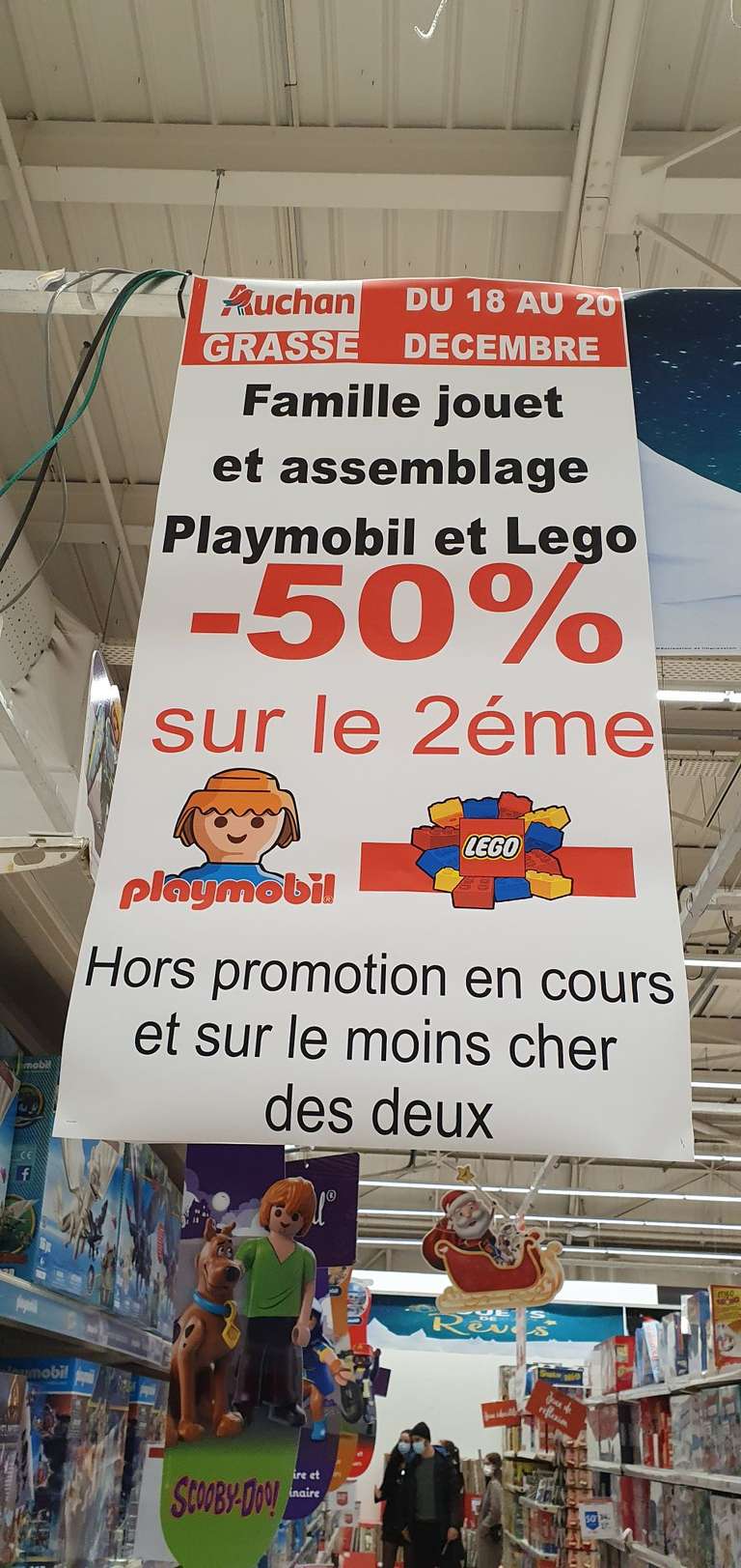 1 Jouet Playmobil ou Lego acheté = 50% sur le deuxième - Auchan dans la ville de Grasse (06)