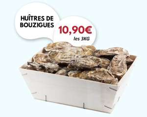 3 kg d'huîtres de Bouzigues - H Market Aulnay-sous-Bois (93)