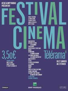 Billet de cinéma à 3.5€ parmi une sélection de films avec le Pass Télérama offert pour 2 personnes (du 27/01 au 02/02) - We Love Cinema