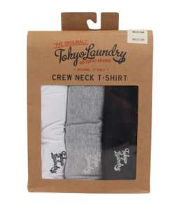 Pack de 3 T-shirt col rond Tokyo Laundry - Taille S et XL