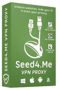 Abonnement de 6 mois gratuit au VPN Seed4 Me (Dématérialisé)