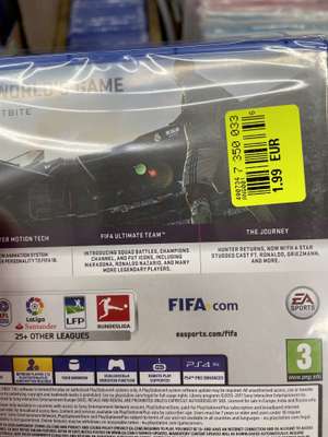 Jeu Fifa 18 sur PS4 à 1.99€ et Destiny 2 à 4.5€ - Provins (77)