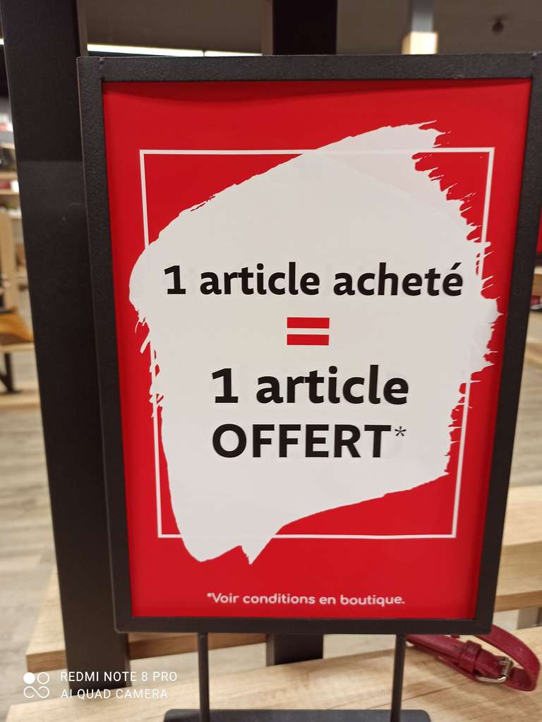 1 article acheté = 1 article offert (le moins cher) - GDC Portet sur Garonne (31)