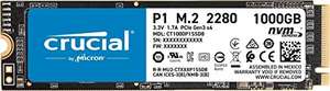 SSD interne M.2 NVMe Crucial P1 CT1000P1SSD8 (3D NAND) - 1 To