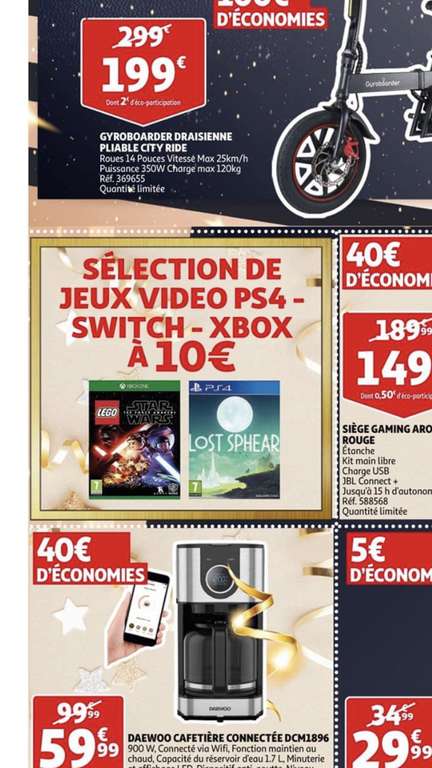 Sélection de jeux PS4, Xbox One et Nintendo Switch à 10€ - Ex : Lost Sphear sur PS4 (Englos - 59)