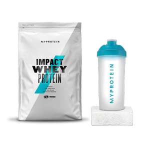 Myprotein Starter Pack : Sac de Protéines Impact Whey (1kg) + Mini shaker (400 ml)