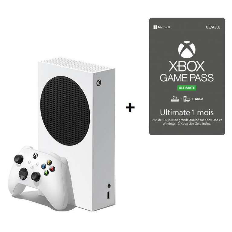 Console Microsoft Xbox Series S + 1 mois d'abonnement Game Pass Ultimate (via 30€ sur le compte fidélité)