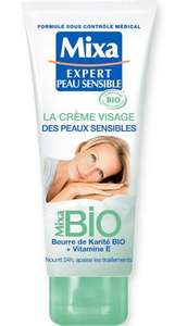Crème visage pour peaux sensibles Mixa La Crème Visage Bio - 100 ml