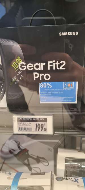 Bracelet connecté Samsung Gear Fit 2 Pro (Via 159.92€ sur la carte fidélité) - Alma (35)