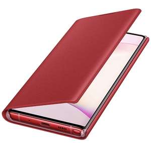 Etui folio Samsung LED View Cover Galaxy Note 10 Rouge