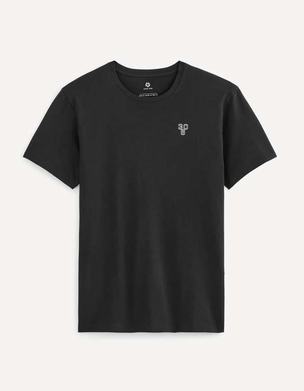 Tee-shirt Celio Sport - en coton, gris ou noir (du S au XL)