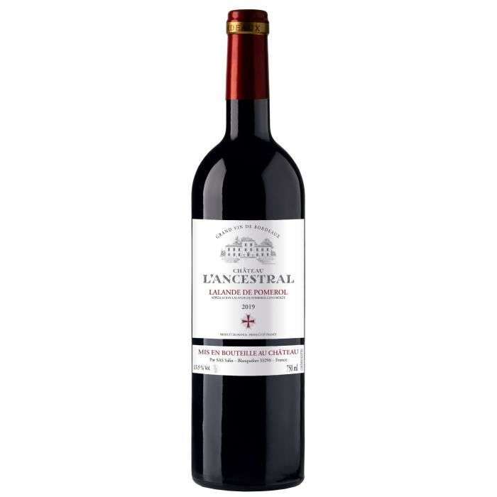 Bouteille de vin rouge Château L'Ancestral 2019 Lalande de Pomerol