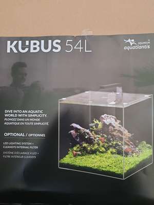Aquarium Cubique 54L Aquatlantis Kubus