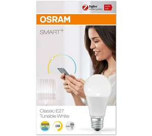 Ampoule LED Connectée dimmable Osram Smart+ - E27, Chaud/Froid 2700/6500K, 9W, Zigbee, Compatible Android & Amazon Alexa (Vendeur tiers)