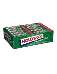 Lot de 20 paquets de 11 tablettes Hollywood Chewing-gum - Menthe ou Fraise