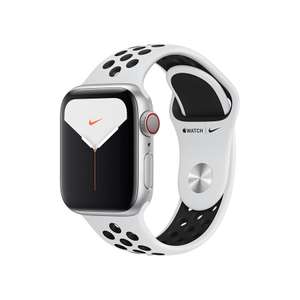 Sélection de montres connectées Apple Watch en promotion - Ex: Montre connectée Apple Watch Nike Series 5 Cellular - 44 mm, Noir