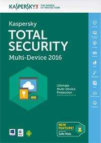Licence Kaspersky Total Security 2016 5 Postes / 1 An