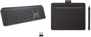 Clavier sans fil Logitech MX Keys Advanced Wireless + Tablette graphique Wacom Intuos S