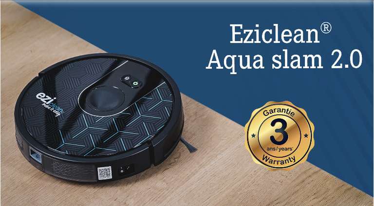 Robot aspirateur laveur connecté EZIclean Aqua Slam 2.0