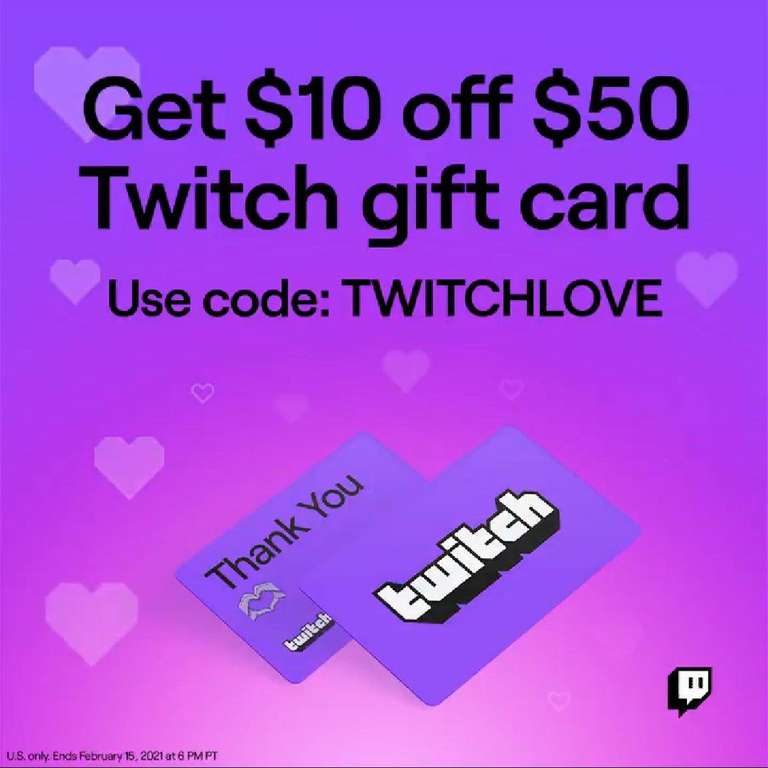 Carte cadeau Twitch 50$