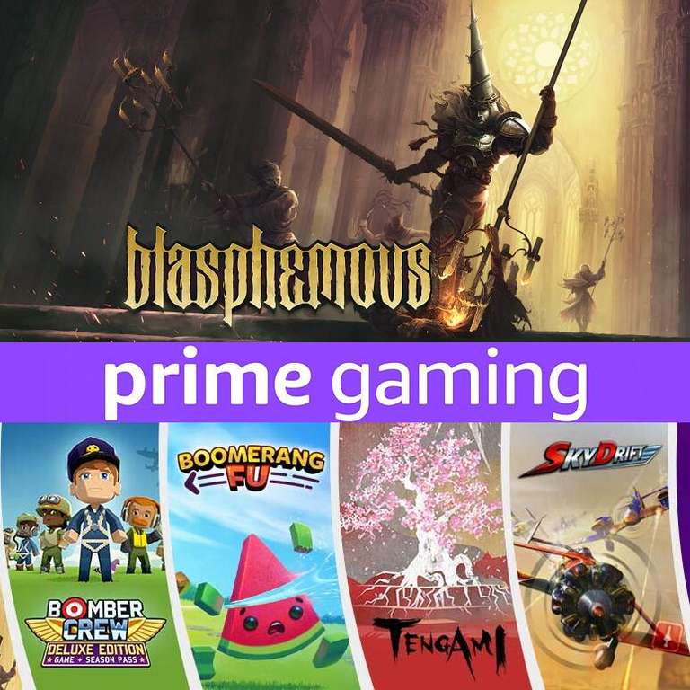 [Amazon / Twitch Prime] Blasphemous, Bomber Crew, Boomerang Fu, Tengami, SkyDrift Offerts sur PC (Dématérialisé)