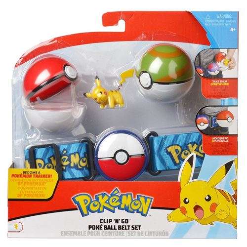 Ceinture Pokémon Nest Ball avec figurine Pikachu (5 cm)