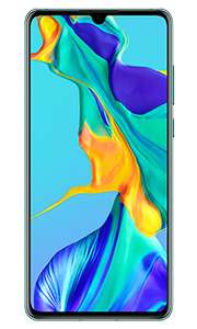Smartphone 6.1" Huawei P30 - full HD+, Kirin 980, 6 Go de RAM, 128 Go (Bleu)