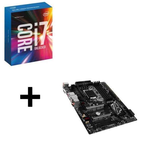 Kit Evo processeur Intel Skylake Core i7-6700K + carte mère MSI Z170A Gaming Pro Carbon (via ODR 30€)