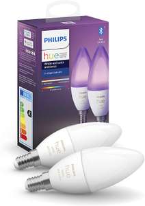 Pack de 2 ampoules connectées Philips Hue White & Color Ambiance - E14