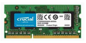 Barette de mémoire RAM Crucial (CT8G3S160BM) - 8Go, SoDimm, DDR3, 1600 Mhz, CL11