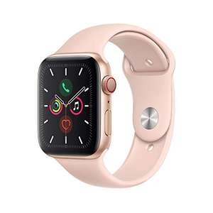 Montre connectée Apple Watch Series 5 (GPS + Cellular, 44 mm) Boîtier en Aluminium Or - Bracelet Sport Rose des Sables