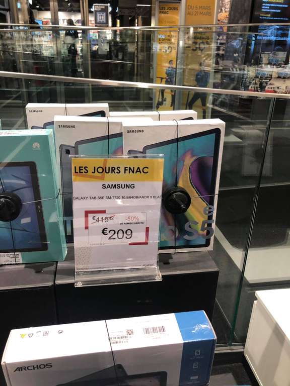 Tablette 10.5" Samsung Galaxy Tab S5e - 4 Go RAM, 64 Go, WiFi - Luxembourg ville (Frontaliers Luxembourg)