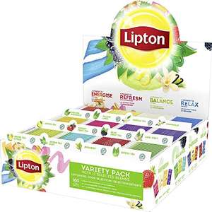 Coffret de 180 sachets de thé Lipton Variety Pack - 12 parfums différents