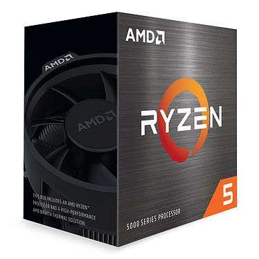 Processeur AMD Ryzen 5 5600X Wraith Stealth (3.7 GHz / 4.6 GHz)