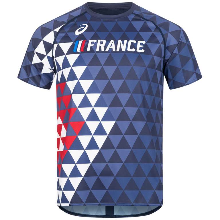 T-Shirt Asics Equipe de France Athlétisme Homme - S au 3XL
