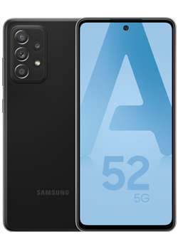 Smartphone 6.5" Samsung Galaxy A52 5G - 128 Go (via ODR de 100€)