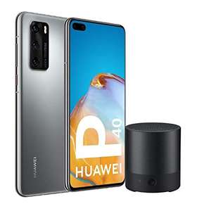 Smartphone 6.1" Huawei P40 5G (full HD+, Kirin 990, 8 Go de RAM, 128 Go, sans services Google) + mini-enceinte Huawei CM510