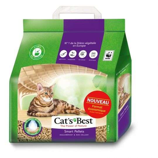 Sac de litière végétale agglomérante Cat's Best Smart Pellets (3.5 kg) - Athis-Mons (91)