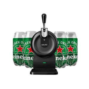 Kit Tireuse à bière The Sub Compact Black + 4 fûts Heineken 2L