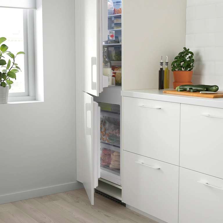 Réfrigérateur/congélateur encastrable Rakall - 152/79L, blanc