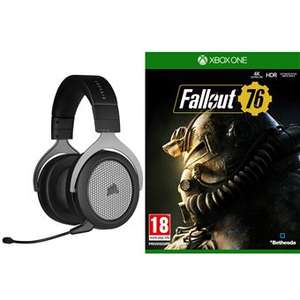 Casque Gaming sans-fil Corsair HS75 XB Noir + Fallout 76 sur Xbox One (+10€ sur la carte Adhérent)