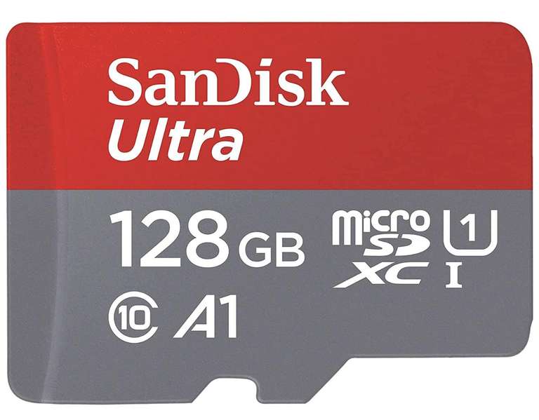 Carte Mémoire microSDXC SanDisk Ultra - 128 Go + Adaptateur SD (vendeur tiers)