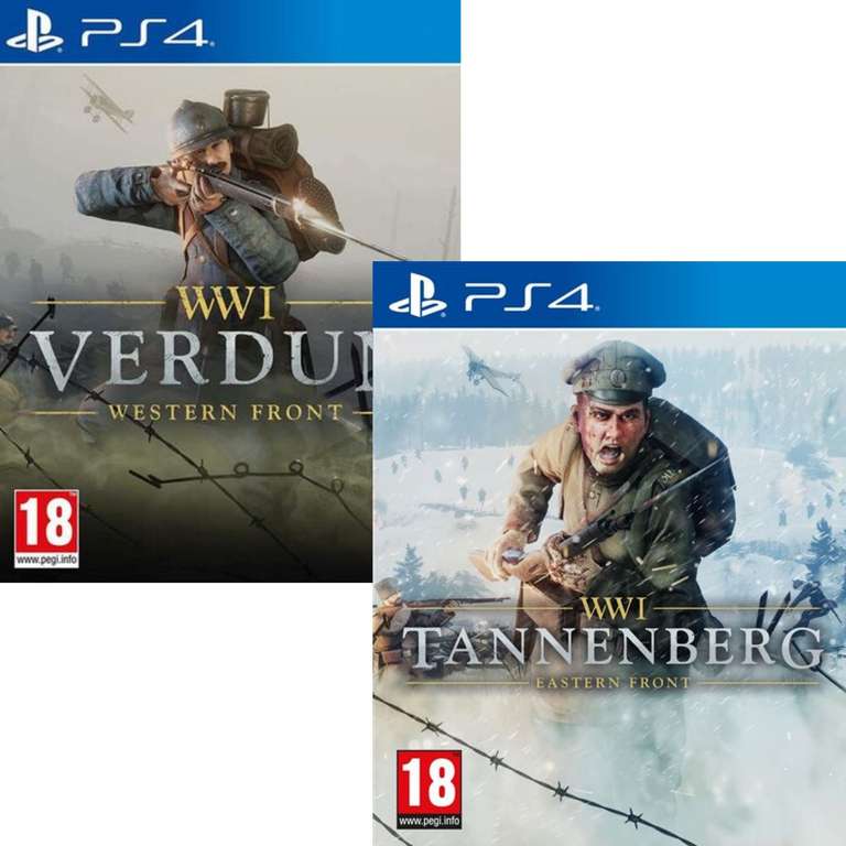 Jeu WWI Verdun Western Front ou WWI Tannenberg Eastern Front sur PS4